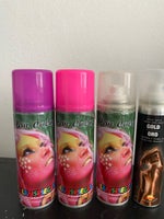 Spray med farve til hår og krop