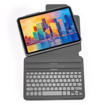 Tastatur, Zagg pro, Zagg Pro Keys - Keyboard & Folio Set - Grey for ipad Air 4th Generation Danish L