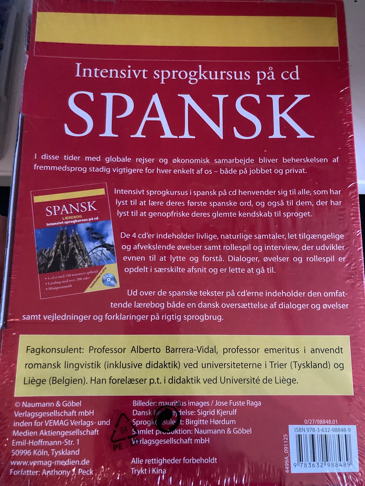 Spansk intensivt sprogkursus, På CD