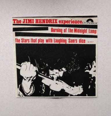 Single, Jimi Hendrix, Burning of the midnight lamp, 
Original udgivelse på Polydor NH 59117 (1967) (