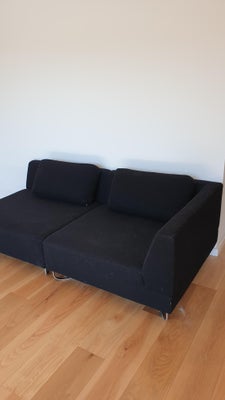 Smuk Design Sofa, Sort Kvalitets Uld, Bolia