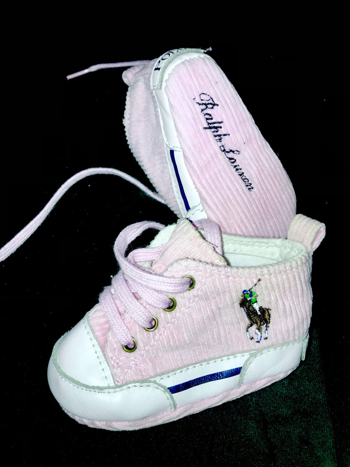 Babysko, str. 16, Ralph Lauren babysko sko hjemmesko lyserød – dba.dk – Køb og Salg og