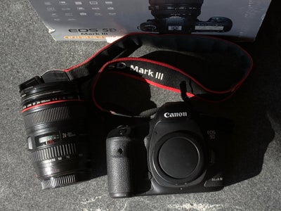 Canon, Canon 5d Mark III, Perfekt, Fantastik fuld frame Canon 5D Mark III med 24-105mm objektiv i pe