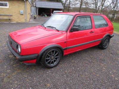 VW Golf II, 1,8 CL, Benzin, aut. 1989, km 158000, rød, 3-dørs, 16" alufælge, Fin Golf 1,8 3 Dørs Aut