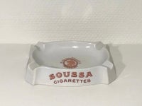 Porcelæn, Askebæger Skål, Soussa Cigarettes Ove C