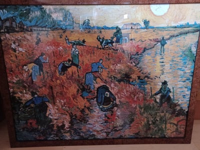 Kunsttryk, Vincent van Gogh, motiv: Mark og strand, b: 85 h: 65, Vincent van Gogh smukke landsskabs 