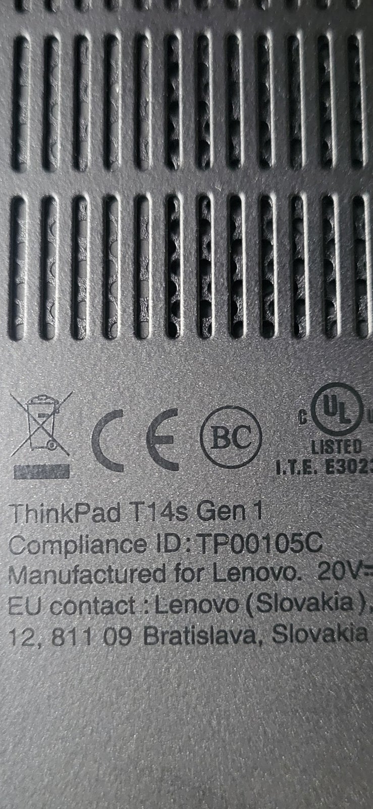 Lenovo T14S, 1.70 GHz, 16 GB ram
