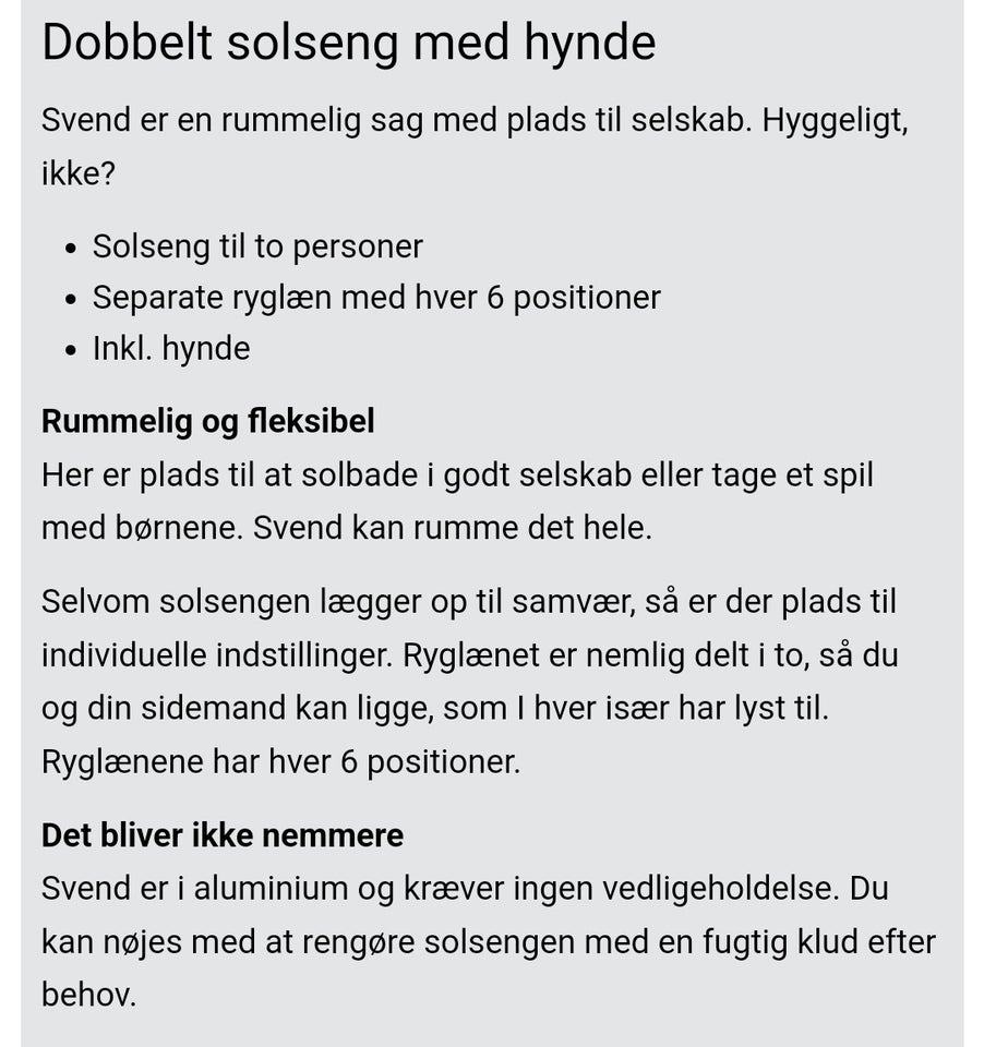 Solseng, Dobbelt solseng, Svend COOP