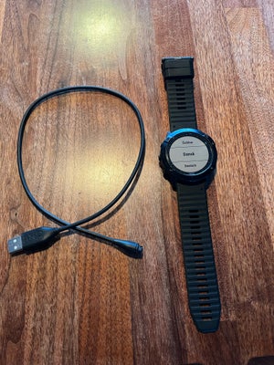 Løbeur, Garmin Fenix 6x Sapphire, I super fin stand