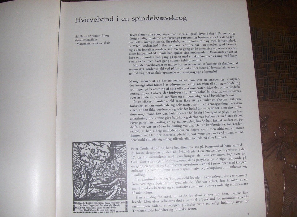 TORDENSKIOLD - INDBUNDET, PER EILSTRUP, emne: historie og