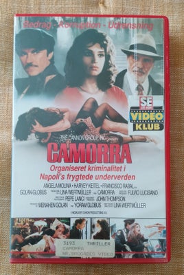 Drama, Camorra, instruktør Lina Wertmüller, Tidligere udlejnings vhs kassette fra A-B-Collection.
Li