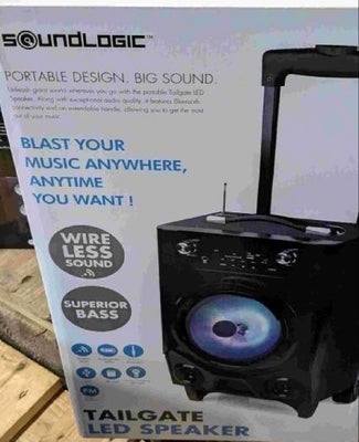 Ghettoblaster, Festival ???
Så er der her mulighed for fed lyd
Ny  SoundLocic trådløs højtaler.

Flo