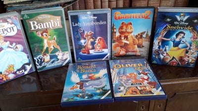 Disney tegnefilm, instruktør Disney, DVD, tegnefilm, 4 DVD Disney tegnefilm: Garfield 2, Snehvide,  