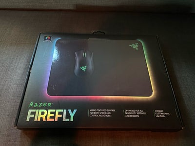 Musemåtte, Razer, Firefly, Perfekt, Razer Firefly RGB.

Ingen fejl eller mangler. I original kasse m