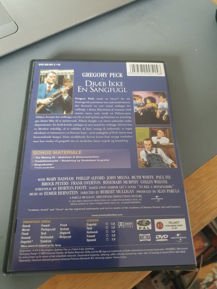 Dræb ikke en sangfugl, DVD, drama