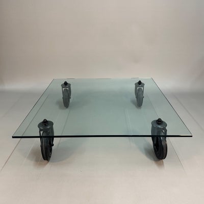 Glasbord, FontanaArte Fontana-arte Fontana arte , glas, b: 110 l: 110 h: 25, FontanaArte Tavolo Con 