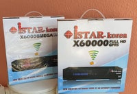 2 Satellite receiver box, iStar Korea X6000 Full HD GPRS,