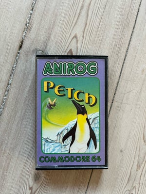 Petch, Commodore 64, Spil til Commodore 64 på kassettebånd, købt i 80’erne, spillet hedder Petch og 