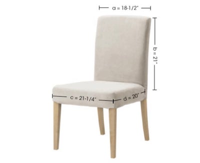 Spisebordsstol, Ikea, Sælger 2 ikea stole. Modellen hedder Henriksdal. Har aftale betræk som kan vas