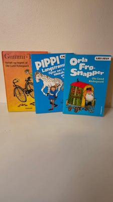 Pippi Langstrømpe, gummi Tarzan -, astrid lindgren og Ole lund Kirkegaard, Bøgerne er i flot stand .