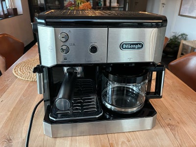 Kaffemaskine, De Longhi, DeLonghi, De’Longhi BCO421, Flot og velholdt kaffemaskine, ikke brugt ret m