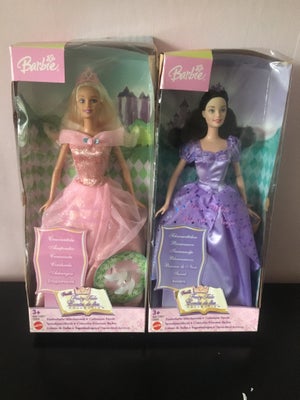 Dukker, Snehvide og Askepot, 2 Barbie dukker sælges. De har aldrig været ude af æskerne. Giv gerne e