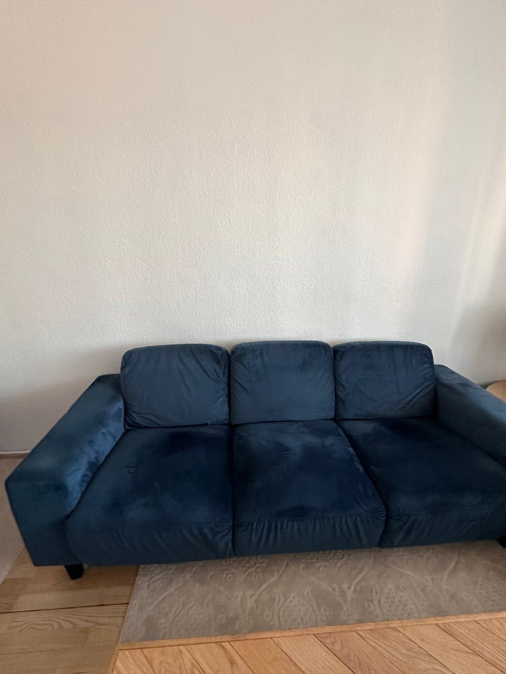 Sofagruppe, velour, 6 pers.