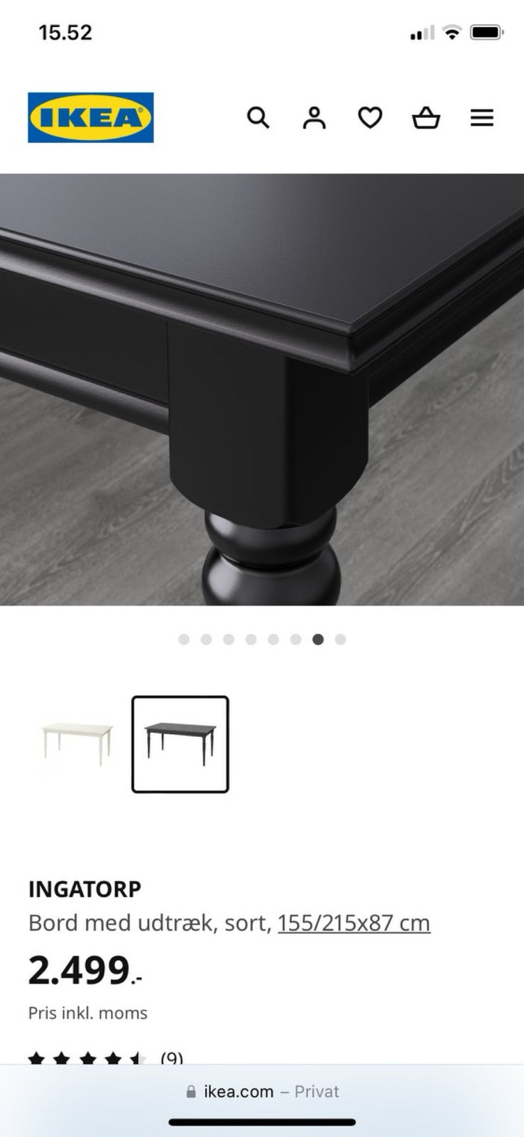 Spisebord, Ikea Ingatorp