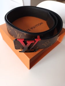 Louis Vuitton Orange Sunset Vernis Belt 80cm