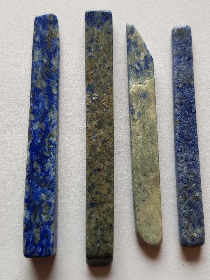 Smykker og sten, Portion med 4 stykker Lapis Lazuli pyrit