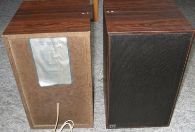 Højttaler,  ITT, 3020,  passiv, 20 W, God, Vintage 70'er højtaler i teaktræ med sort stoffront.

Mål