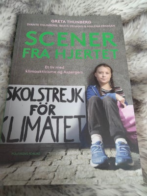 Scener fra hjertet, Greta Thunberg, emne: anden kategori, Et liv med klimaaktivisme og Aspergers
Bog