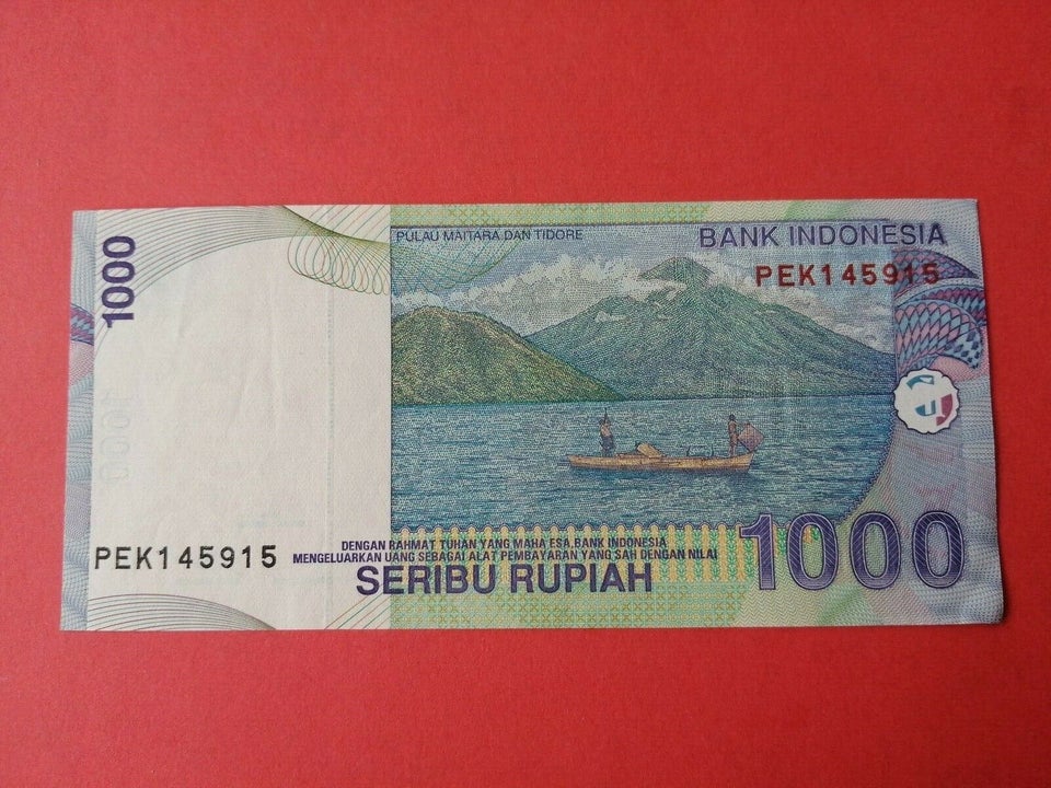Asien, sedler, 1000 Seribu Rupiah.