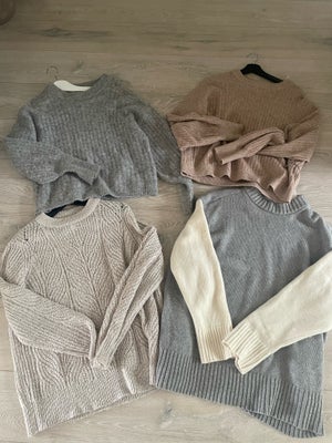 Sweater, Gestuz, str. 38, Striktrøjer fra Gestuz, Neo Noir, Object og Gina tricot 
Oppe fra venstre: