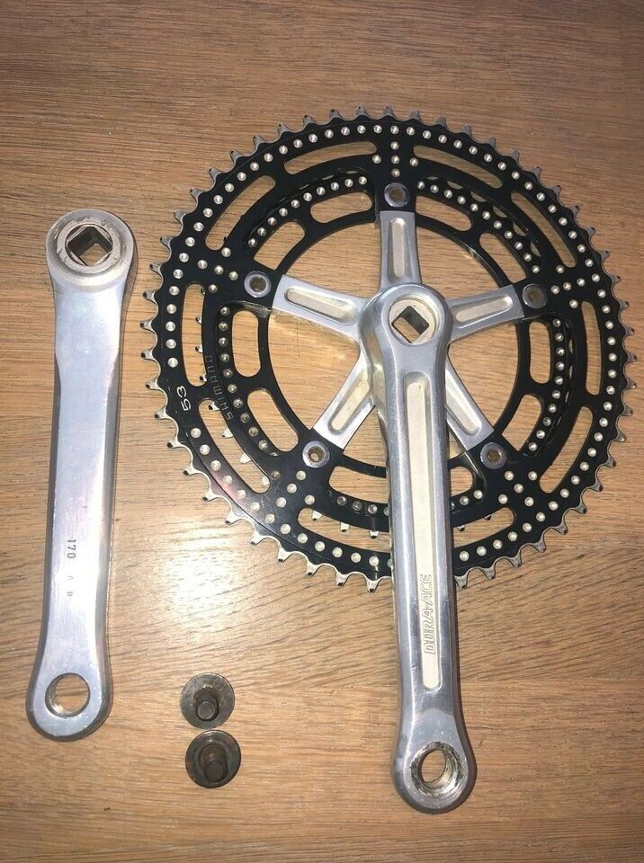 Kranksæt, shimano dura ace first generation crankset