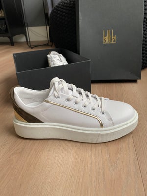 Sneakers, str. 38, Billi Bi ,  Hvid med grøn og guld ,  Ubrugt