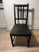 Spisebordsstol, Sortmalet træ, Ikea
