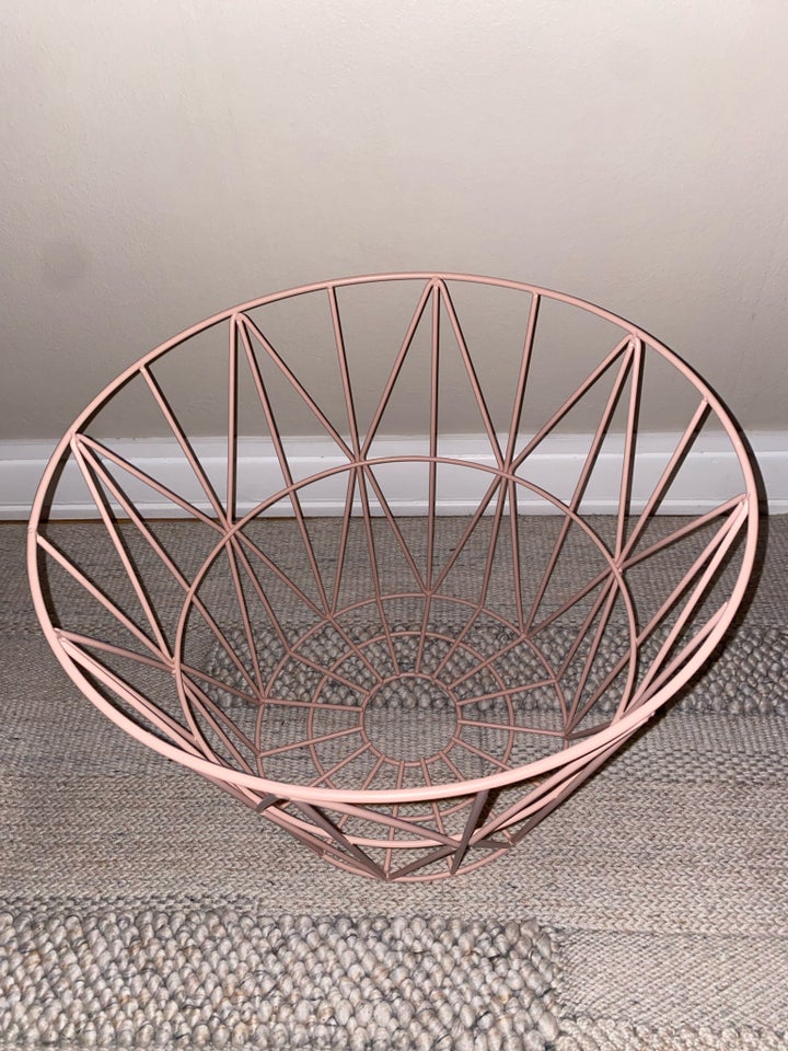 Ferm Living Wire Basket Medium lyserød, Ferm Living