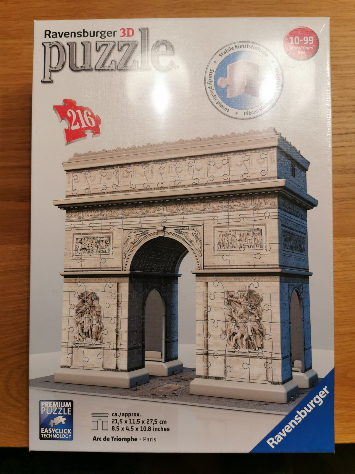 Puzzle 3D Arc de Triomphe - Ravensburger - Monument 216 pièces