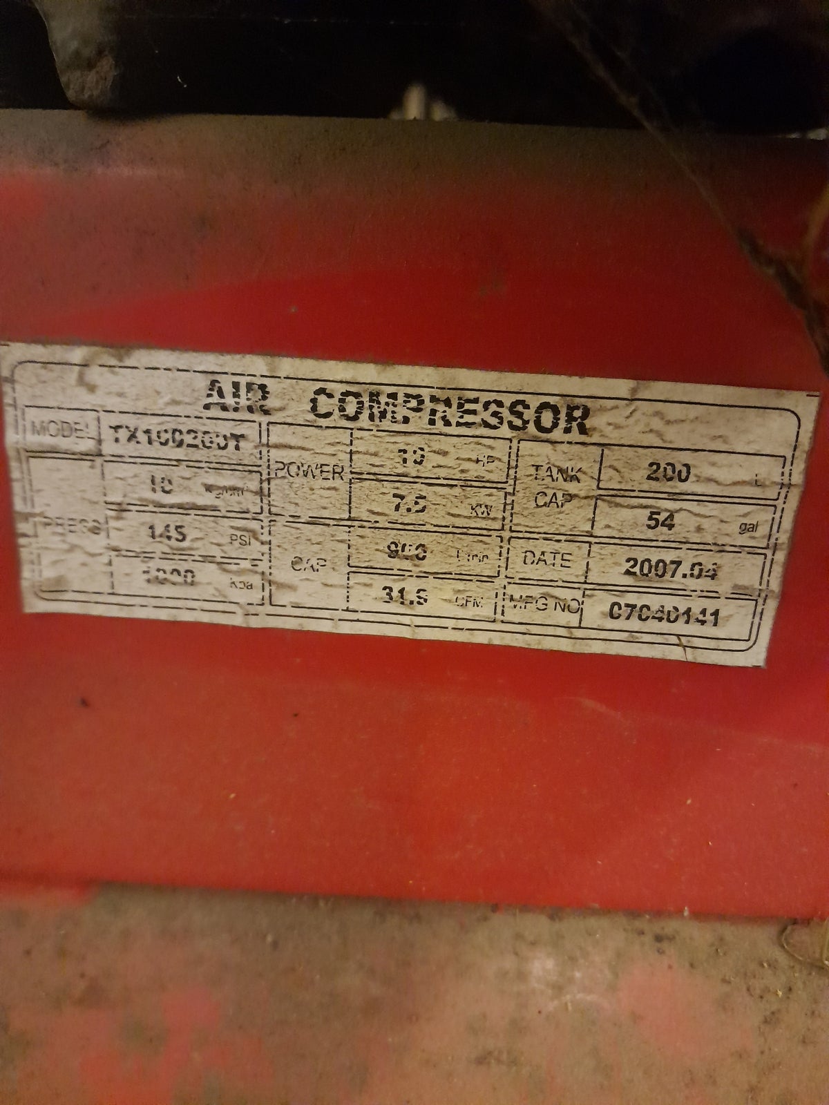 Kompressor 10hk, P lindberg