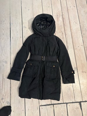 Frakke, str. XS, Moncler,  Sort,  Dun,  God men brugt, Fin jakke fra Moncler - i størrelse 0 - mener