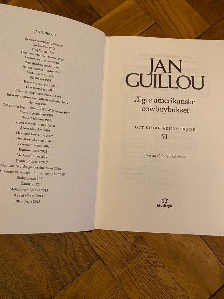 Ægte Amerikanske cowboybukser , Jan Guillou, genre: drama