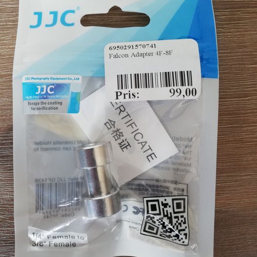 FALCON ADAPTER 4F 8F (Ny), JJC, 1/4" Female to 3/8" Female