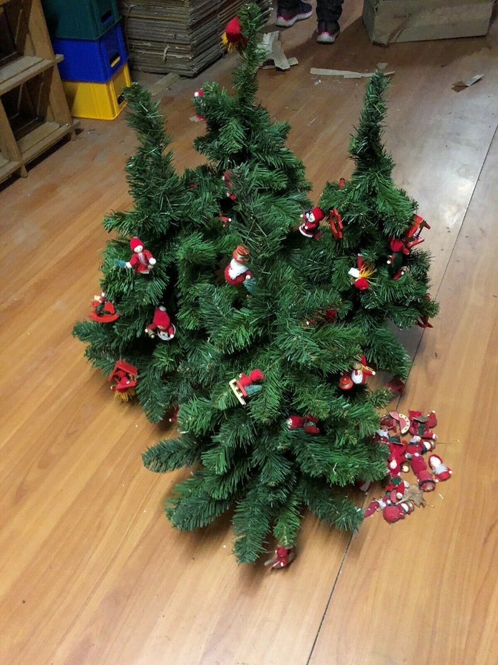 4 flotte juletræer med Retro julepynt