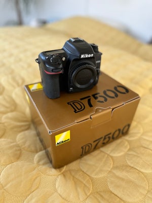 Nikon D7500, spejlrefleks, God, Sælger mit dejlige Nikon D7500 da jeg har opgraderet til et Nikon D8