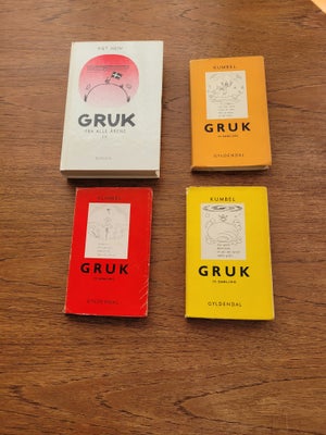 GRUK, Piet Hein, genre: digte, 4 GRUK bøger af Piet Hein / Kumbel.  20 kroner samlet