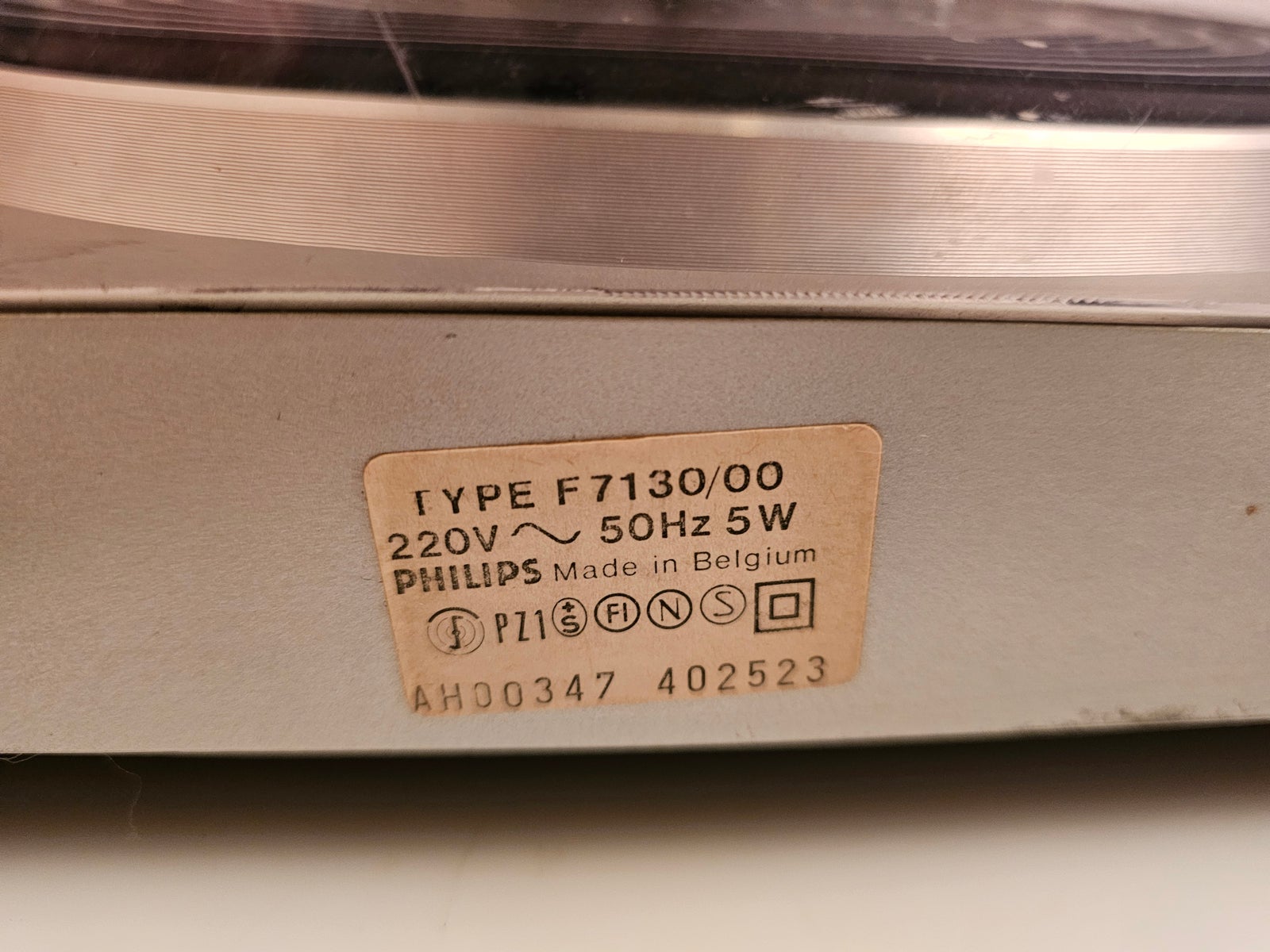Pladespiller, Philips, F7130