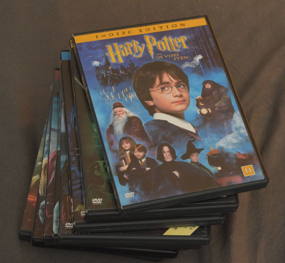 Harry Potter 1-8 på DVD, DVD, eventyr