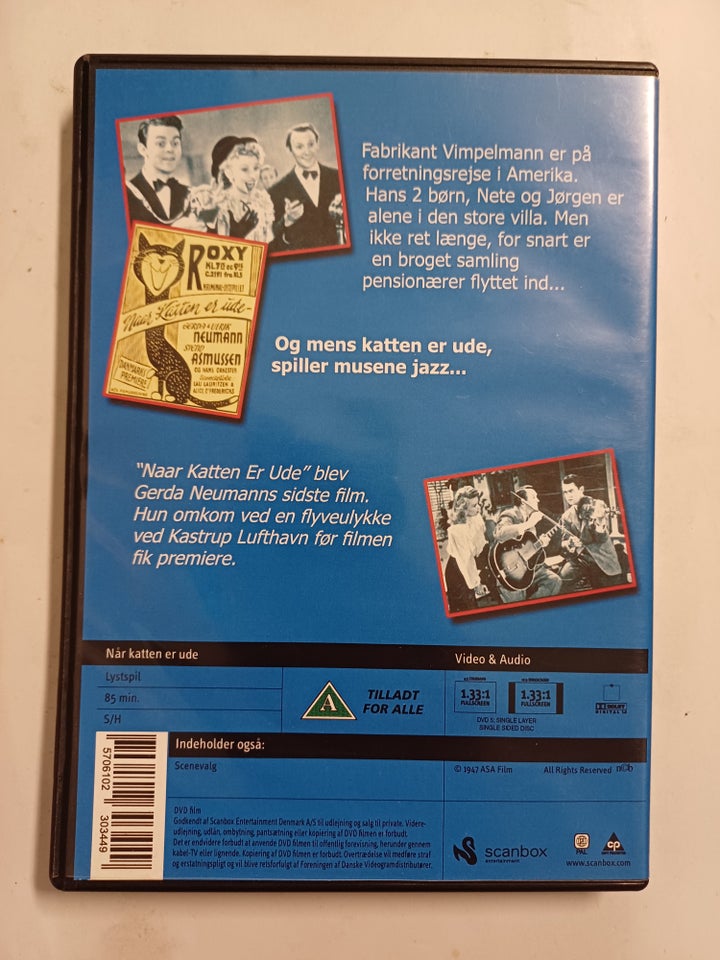 Naar katten er ude, DVD, familiefilm