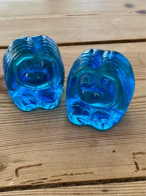 Glas, Svenske Bergdala trolde, Fine trolde i flot turkis farve. Højde 4,5 cm. Pr stk